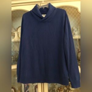 Good Threads NWOT men’s blue shawl collar sweater size L